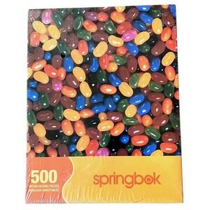New Springbok 500‎ Piece Jelly Bean Jigsaw Puzzle Rainbow Colorful FUN!